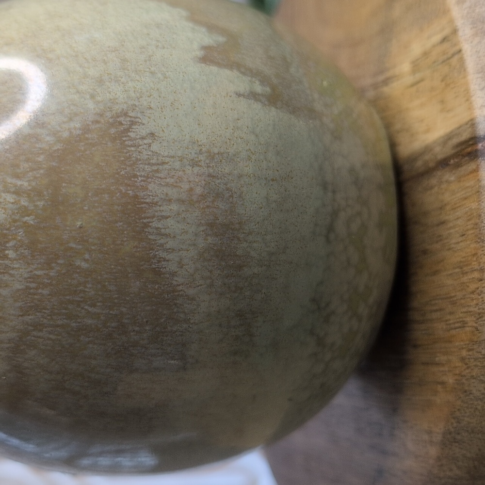 West Elm Egg Shaped Glazed Pottery Bud Vase - Picture 2 of 6